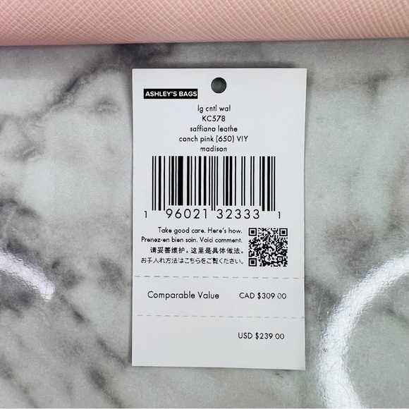 Kate Spade Madison Large Continental Wallet In Conch Pink - Picture 6 of 6